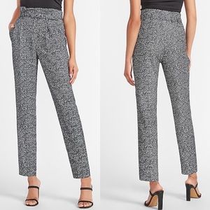 EXPRESS High Waisted Printed Ankle Pants Trousers